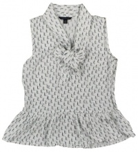 Tommy Hilfiger Women's Tie-neck Printed Peplum Top Tommy Hilfiger Women's Tie-neck Printed Peplum Top