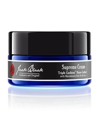 The ultimate rich lather shave cream. The luxurious, creamy lather lifts whiskers up, away from the skin, for a smooth, ultra-close shave. Triple Cushion technology, with three protective hydrating layers, allows the razor to glide close to skin while offering a cushion of protection against razor burn irritation, nicks and cuts. Can be used with or without a brush.Winner of Men's Health Magazine's Best Shave Cream award! The ultimate rich lather shave cream. The luxurious, creamy lather lifts whiskers up, away from the skin, for a smooth, ultra-close shave. Triple Cushion technology, with three protective hydrating layers, allows the razor to glide close to skin while offering a cushion of protection against razor burn irritation, nicks and cuts. Can be used with or without a brush.Winner of Men's Health Magazine's Best Shave Cream award!