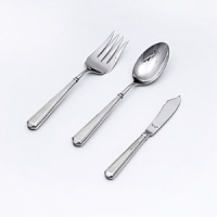 Kate Spade and Lenox join together to bring ease, elegance and understated wit to the table. Todd Hill flatware features a hollowed handle, offering a unique sense of style. Kate Spade and Lenox join together to bring ease, elegance and understated wit to the table. Todd Hill flatware features a hollowed handle, offering a unique sense of style.