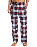 Nautica Men's Yarn-Dyed Flannel Logo Pant