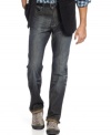 These washed jeans from Kenneth Cole Reaction add a modern touch to your denim style.