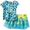 Baby Phat - Baby-Girls Newborn Leopard Print Tutu Set, Blue Jewel, 0-3 Months