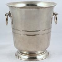 Generously-sized ice buckets, made from our signature hand-finished pewter are sure to be a centerpiece for any bar.9x6x8.25 Generously-sized ice buckets, made from our signature hand-finished pewter are sure to be a centerpiece for any bar.9x6x8.25
