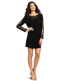 BCBGMAXAZRIA Women's Marcel Boat Neck Long Sleeve Dress, Black, X-Small BCBGMAXAZRIA Women's Marcel Boat Neck Long Sleeve Dress, Black, X-Small
