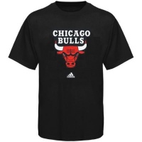 Chicago Bulls adidas Black Primary Logo T-Shirt Chicago Bulls adidas Black Primary Logo T-Shirt