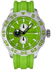 Nautica Men's N15580G BFD 100 Multifunction Green Resin Watch
