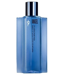 Indulge in the silky texture of a sensual ANGEL oil that glides over the skin like a heavenly embrace. Moisturizing blue celestial droplets hydrate the skin, leaving behind a lingering delicious trail of ANGEL thanks to the innovative Intense Diffusion System (IDS® Technology). Back by popular demand, this item is now available with an improved formula in a modernized packaging to fulfill all celestial desires.200 ml / 6.8 fl . oz. Perfuming Body Oil Indulge in the silky texture of a sensual ANGEL oil that glides over the skin like a heavenly embrace. Moisturizing blue celestial droplets hydrate the skin, leaving behind a lingering delicious trail of ANGEL thanks to the innovative Intense Diffusion System (IDS® Technology). Back by popular demand, this item is now available with an improved formula in a modernized packaging to fulfill all celestial desires.200 ml / 6.8 fl . oz. Perfuming Body Oil