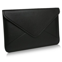 BoxWave Elite Leather Apple Macbook Air 11 Inches - 2011 Messenger Pouch with Unique Envelope Sleeve Design -Jet Black BoxWave Elite Leather Apple Macbook Air 11 Inches - 2011 Messenger Pouch with Unique Envelope Sleeve Design -Jet Black
