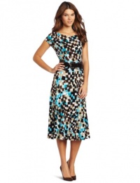 Jessica Howard Women's Belted Jersey Dress Jessica Howard Women's Belted Jersey Dress