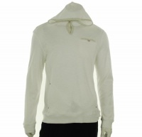 Calvin Klein Sportswear Men's Longsleeve Hooded Slub Interlock Knit Shirt, White, X-Large Calvin Klein Sportswear Men's Longsleeve Hooded Slub Interlock Knit Shirt, White, X-Large