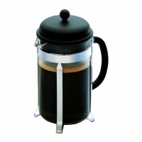 Bodum Caffettiera French Press Coffee Maker, Black Plastic Lid and Stainless Steel Frame, 8-Cup, 34-Ounce Bodum Caffettiera French Press Coffee Maker, Black Plastic Lid and Stainless Steel Frame, 8-Cup, 34-Ounce