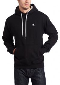 Champion Men's Champion Eco Fleece Pullover Hoodie, Black, Large Champion Men's Champion Eco Fleece Pullover Hoodie, Black, Large