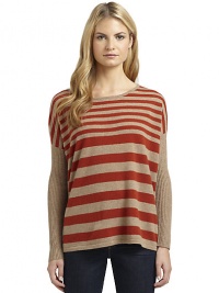 THE LOOKAllover stripesRibbed knit long sleevesTHE FITAbout 25 from shoulder to hemTHE MATERIALCashmereCARE & ORIGINDry cleanImportedModel shown is 5'9 (175cm) wearing US size Small. THE LOOKAllover stripesRibbed knit long sleevesTHE FITAbout 25 from shoulder to hemTHE MATERIALCashmereCARE & ORIGINDry cleanImportedModel shown is 5'9 (175cm) wearing US size Small.