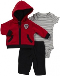 Carter's 3 Pc Micro Fleece Cardigan Set - Rockstar-18M Carter's 3 Pc Micro Fleece Cardigan Set - Rockstar-18M