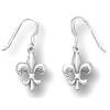 Cleversilver's Fleur De Lis Earrings On French Wire