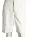 Club Room Twill Solid Off White Casual Shorts