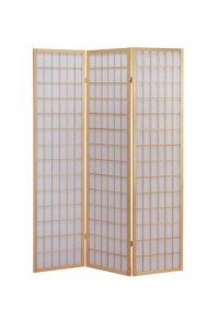 ACME 02285 Naomi 3-Panel Wooden Screen, Natural Finish ACME 02285 Naomi 3-Panel Wooden Screen, Natural Finish