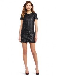 French Connection Women's Dexy Leather Dress, Black, 8 French Connection Women's Dexy Leather Dress, Black, 8