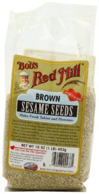 Bob's Red Mill Brown Sesame Seeds, 16-Ounce Bags (Pack of 4)