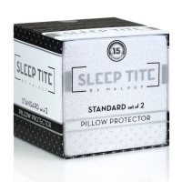 SLEEP TITE by Malouf Pillow Protector - 100% Waterproof-Eliminates Dust Mites & Bed Bugs-Zipper Enclosure-15 Year Warranty-Set of 2 SLEEP TITE by Malouf Pillow Protector - 100% Waterproof-Eliminates Dust Mites & Bed Bugs-Zipper Enclosure-15 Year Warranty-Set of 2