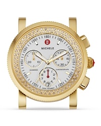 96 diamonds circle the enamel dial of this Sport Sail watch. A three-eye chronograph and date window give this Michele timepiece a sporty look. Fits with any 20 mm Michele strap. 96 diamonds circle the enamel dial of this Sport Sail watch. A three-eye chronograph and date window give this Michele timepiece a sporty look. Fits with any 20 mm Michele strap.