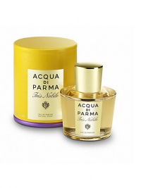 A rare and noble world full of exclusive sophistication and natural beauty, the Le Nobili collection reveals Italy's most historical and unique flowers. The iris, a symbol of royalty and nobility since ancient times, is interpreted in this eau de parfum creation by using a Chypre accord to create a true floral masterpiece. Featuring notes of Florentine iris, Bergamot, star anise, vanilla, oakmoss and patchouli. A rare and noble world full of exclusive sophistication and natural beauty, the Le Nobili collection reveals Italy's most historical and unique flowers. The iris, a symbol of royalty and nobility since ancient times, is interpreted in this eau de parfum creation by using a Chypre accord to create a true floral masterpiece. Featuring notes of Florentine iris, Bergamot, star anise, vanilla, oakmoss and patchouli.