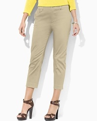 Rendered in sleek stretch twill, Jodie pants are crafted with a slim, cropped leg for modern style. Rendered in sleek stretch twill, Jodie pants are crafted with a slim, cropped leg for modern style.