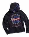 GUESS Kids Boys Big Boy Active Jacket with Front Art, NAVY (16/18)