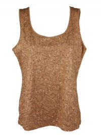 Charter Club Womens Turq And Caicos Sequin Tank Top Charter Club Womens Turq And Caicos Sequin Tank Top