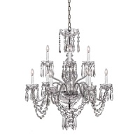 This stunning assortment of crystal chandeliers by Waterford feature three of the company's most treasured patterns-Ardmore, Lismore and Cranmore-accented by sparkling crystal droplets and strands to create a dramatic diffusion of light and color. This stunning assortment of crystal chandeliers by Waterford feature three of the company's most treasured patterns-Ardmore, Lismore and Cranmore-accented by sparkling crystal droplets and strands to create a dramatic diffusion of light and color.