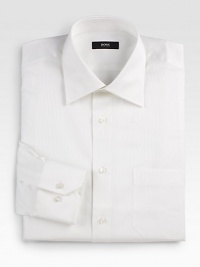 Tonal striped classic in for an easy, versatile style. Spread collar Double-button mitered cuffs Shirttail hem Machine wash Imported Tonal striped classic in for an easy, versatile style. Spread collar Double-button mitered cuffs Shirttail hem Machine wash Imported