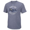 MLB Tampa Bay Rays The Big Time T-Shirt, Navy Heather, Medium