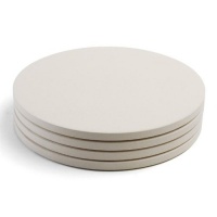 Pizzacraft PC0003 8 Round Ceramic Mini Baking/Pizza Stones, Set of 4