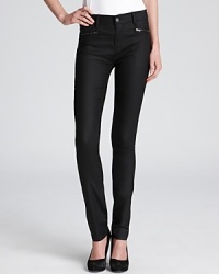 One of denim's greatest hits, these Bloomingdale's Exclusive Gerard Darel jeans get remixed with a waxy finish and zip pockets for a cool new attitude. One of denim's greatest hits, these Bloomingdale's Exclusive Gerard Darel jeans get remixed with a waxy finish and zip pockets for a cool new attitude.