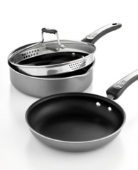 Need a little health? Weight Watchers is to the rescue with a smart saute pan, skillet and straining set. Aluminum cores, Easy Glide Action nonstick finishes, ergonomic handles and more make this set a convenient, versatile and healthy addition to any kitchen. Lifetime warranty. Need a little health? Weight Watchers is to the rescue with a smart saute pan, skillet and straining set. Aluminum cores, Easy Glide Action nonstick finishes, ergonomic handles and more make this set a convenient, versatile and healthy addition to any kitchen. Lifetime warranty.