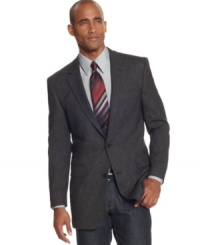 Finish off the look. Nothing streamlines your style quite like this sport coat from Andrew Fezza. Finish off the look. Nothing streamlines your style quite like this sport coat from Andrew Fezza.