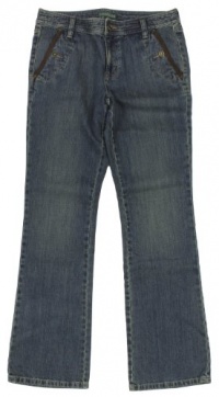 Lauren Jeans Co. Women's Lyndsey Leather-Trim Bootcut Jeans (Union Wash) (2) Lauren Jeans Co. Women's Lyndsey Leather-Trim Bootcut Jeans (Union Wash) (2)