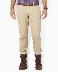 A trim-fitting chino pant makes the grade as an everyday favorite with a hint of stretch and a softly faded wash. A trim-fitting chino pant makes the grade as an everyday favorite with a hint of stretch and a softly faded wash.