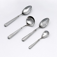 Kate Spade and Lenox join together to bring ease, elegance and understated wit to the table. Todd Hill flatware features a hollowed handle, offering a unique sense of style. Kate Spade and Lenox join together to bring ease, elegance and understated wit to the table. Todd Hill flatware features a hollowed handle, offering a unique sense of style.