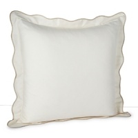 An elegant collection, trimmed in softly hued sateen for a dose of glamour. Euro sham is tailored in airy pique with a scalloped edge. An elegant collection, trimmed in softly hued sateen for a dose of glamour. Euro sham is tailored in airy pique with a scalloped edge.