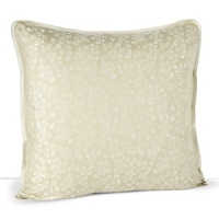 Scattered ginkgo leaves dance across soft green sateen in this elegant, airy collection from Barbara Barry. The yarn dyed motif, trimmed in solid ivory, lends a delicate sheen to this euro sham. Scattered ginkgo leaves dance across soft green sateen in this elegant, airy collection from Barbara Barry. The yarn dyed motif, trimmed in solid ivory, lends a delicate sheen to this euro sham.