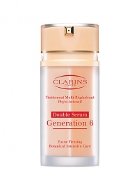 This revolutionary serum harnesses powerful anti-aging plants from around the globe to give you dramatically firmer, radiant, younger-looking skin. Its unqiue, dual-phase formula reactivates the skin's vital functions and reduces the formation of wrinkles with Inca Peanut, London Rocket and Centella Asiatica. Comes as two bottles fused into one so that the contents stay separated until use. 2 bottles, 0.5 oz. each. This revolutionary serum harnesses powerful anti-aging plants from around the globe to give you dramatically firmer, radiant, younger-looking skin. Its unqiue, dual-phase formula reactivates the skin's vital functions and reduces the formation of wrinkles with Inca Peanut, London Rocket and Centella Asiatica. Comes as two bottles fused into one so that the contents stay separated until use. 2 bottles, 0.5 oz. each.