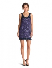 French Connection Women's Rainbow Sequins Dress, Blue, 10 French Connection Women's Rainbow Sequins Dress, Blue, 10