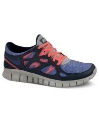 Nike's Free Run + 2 EXT Sneakers blend the strengthening and injury prevention benefits of barefoot running with the comfort and protection of a shoe for the best of both worlds. Nike's Free Run + 2 EXT Sneakers blend the strengthening and injury prevention benefits of barefoot running with the comfort and protection of a shoe for the best of both worlds.
