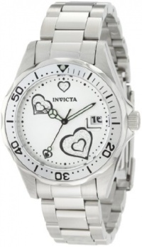 Invicta Women's 12286 Pro Diver Silver Heart Dial Stainless Steel Watch Invicta Women's 12286 Pro Diver Silver Heart Dial Stainless Steel Watch