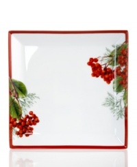 Charter Club's Red Berry square plates make every day of the season feel like a celebration with porcelain that's simultaneously dishwasher- and microwave-safe and bursting with the vibrant botanicals of Christmas. Charter Club's Red Berry square plates make every day of the season feel like a celebration with porcelain that's simultaneously dishwasher- and microwave-safe and bursting with the vibrant botanicals of Christmas.