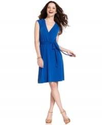 With a breezy faux-wrap silhouette, NY Collection's latest dress is a stylish solution for almost any what-to-wear worry! With a breezy faux-wrap silhouette, NY Collection's latest dress is a stylish solution for almost any what-to-wear worry!