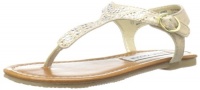 Steve Madden Jbryght Dress Sandal (Little Kid/Big Kid),Gold,5 M US Big Kid