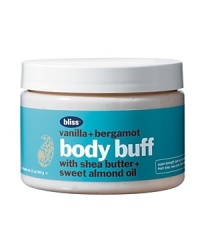 Our ultra softening shea butter and sweet almond scrub paste is laced with skin-smoothing vanilla bean pieces. Our ultra softening shea butter and sweet almond scrub paste is laced with skin-smoothing vanilla bean pieces.