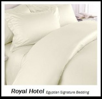 Royal Hotel's Solid Ivory 800-Thread-Count 4pc King Bed Sheet Set 100-Percent Egyptian Cotton, Sateen Solid, Deep Pocket Royal Hotel's Solid Ivory 800-Thread-Count 4pc King Bed Sheet Set 100-Percent Egyptian Cotton, Sateen Solid, Deep Pocket
